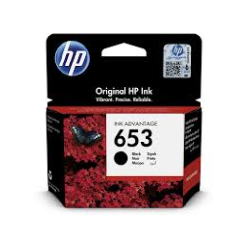 HP 653 CARTRIDGE BLACK ORIGINAL INK
