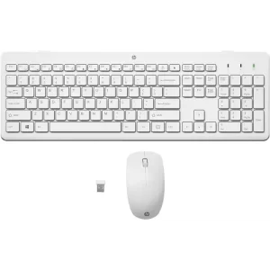 HP White USB Keyboard and Mouse